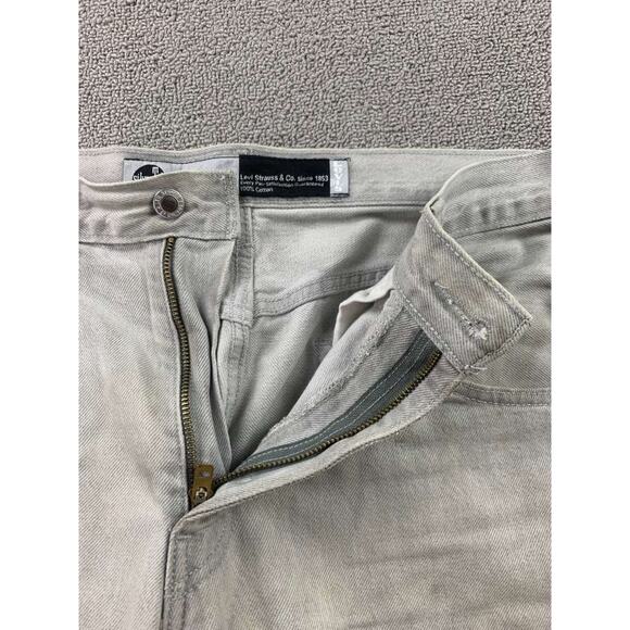 Levi's SilverTab Jeans Men W32 L30 Gray Straight 100% Cotton Zip Fly Five Pocket - Picture 9 of 12